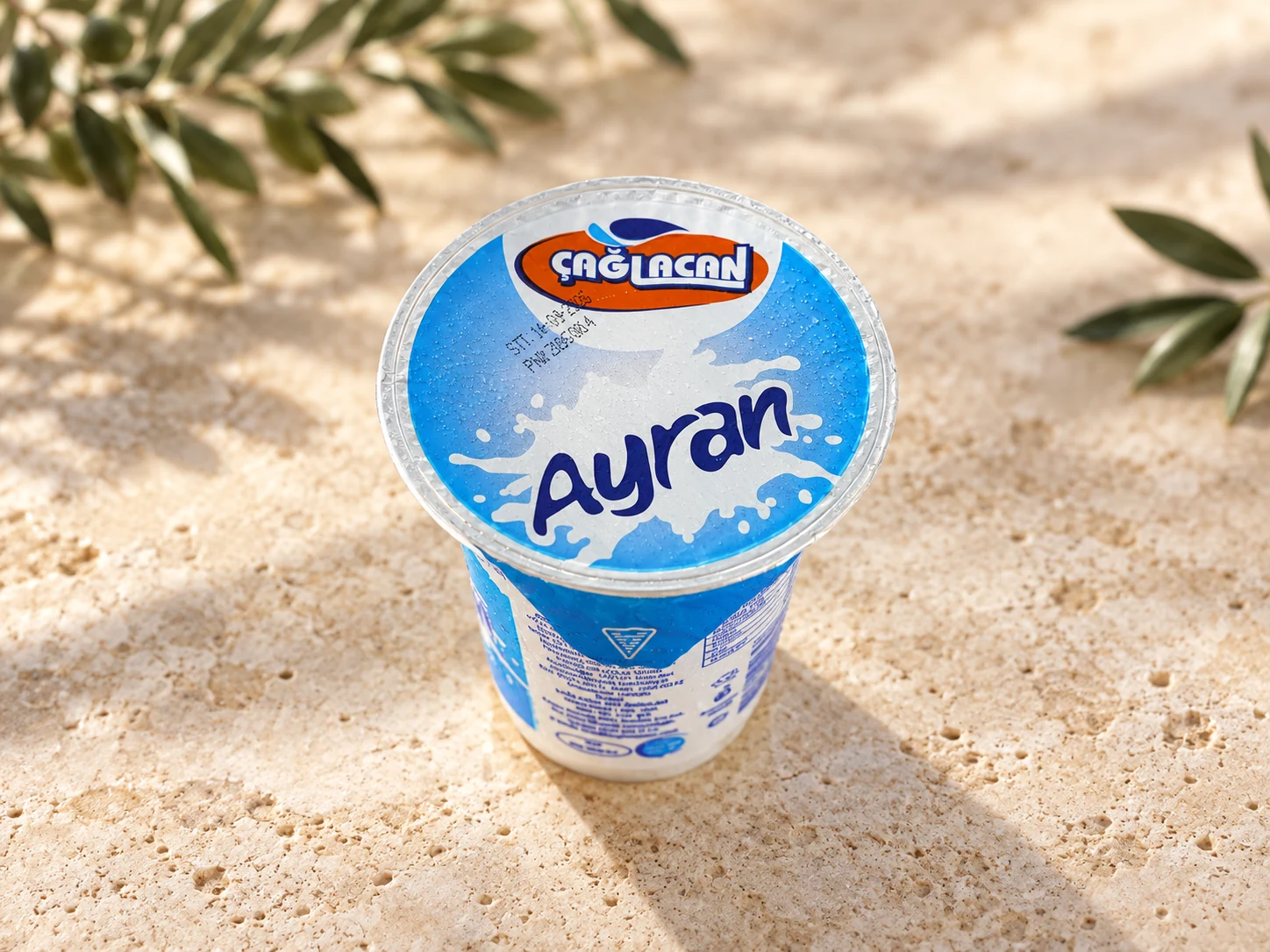Çağlacan ayran ambalajı, ferah Fethiye sunumu