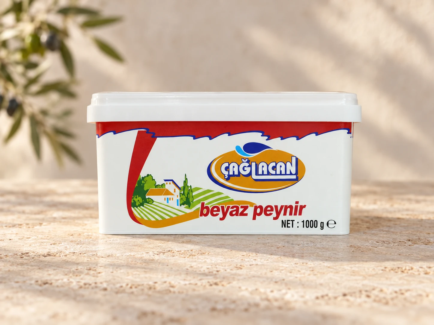 Çağlacan beyaz peynir ambalajı, Fethiye sofrası sunumu