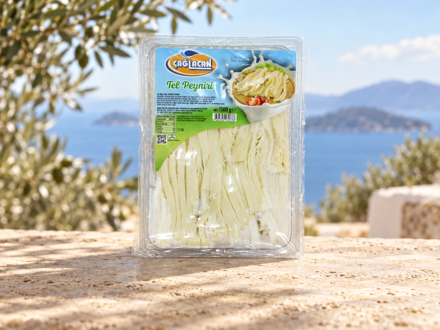 Çağlacan tel peyniri ambalajı, Fethiye ve Ege esintili sunum